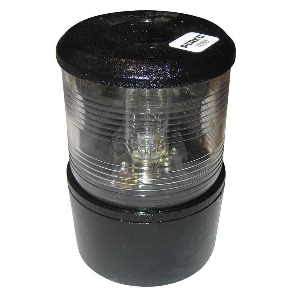 Perko Masthead Light 12VDC Black Base Mount White Light for Sail/Power Less Than 20M One Size Plastic