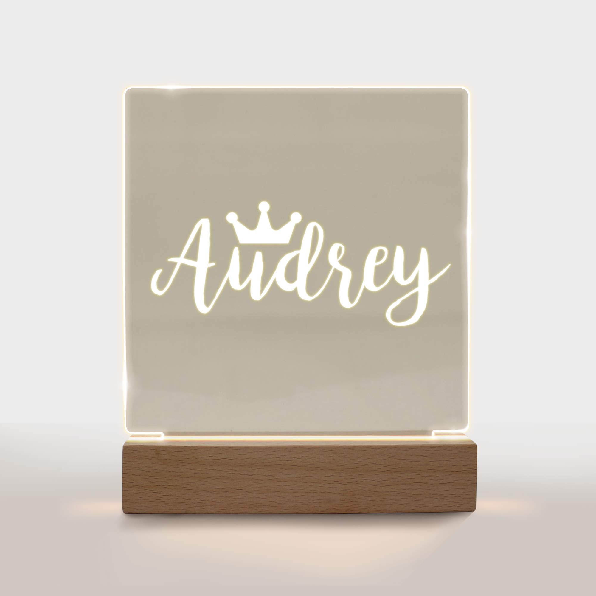 Personalized Night Light For Kids Girls Boys Customized Gifts For Baby Girl Bedroom Decor Crown