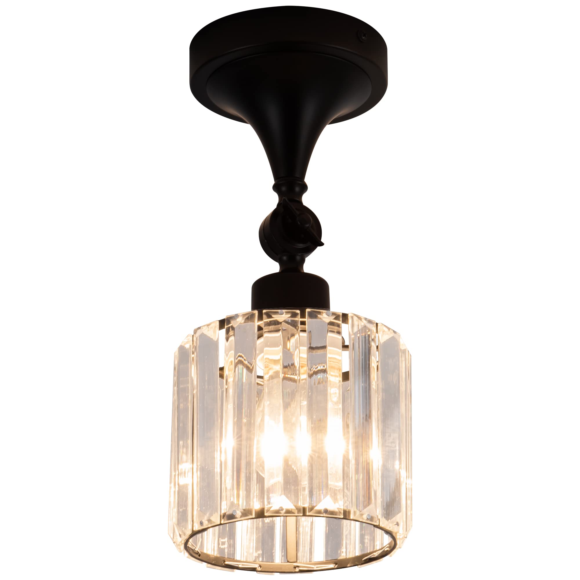 Edzemuwa Flush Mount Ceiling Light Fixture Modern Black Entryway Light Fixtures Farmhouse Lighting For Porch Hallway Kitchen Bedroom