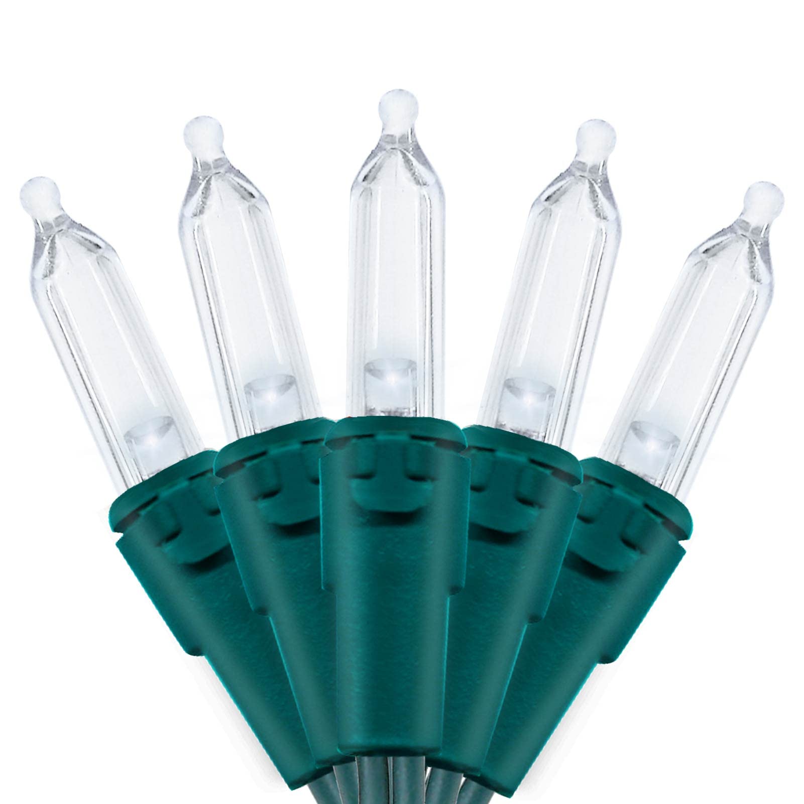 Multi-Sparking Christmas Lights - 66Ft 200 Count Warm White Led String Lights, Green Wire For Indoor/Outdoor Decor