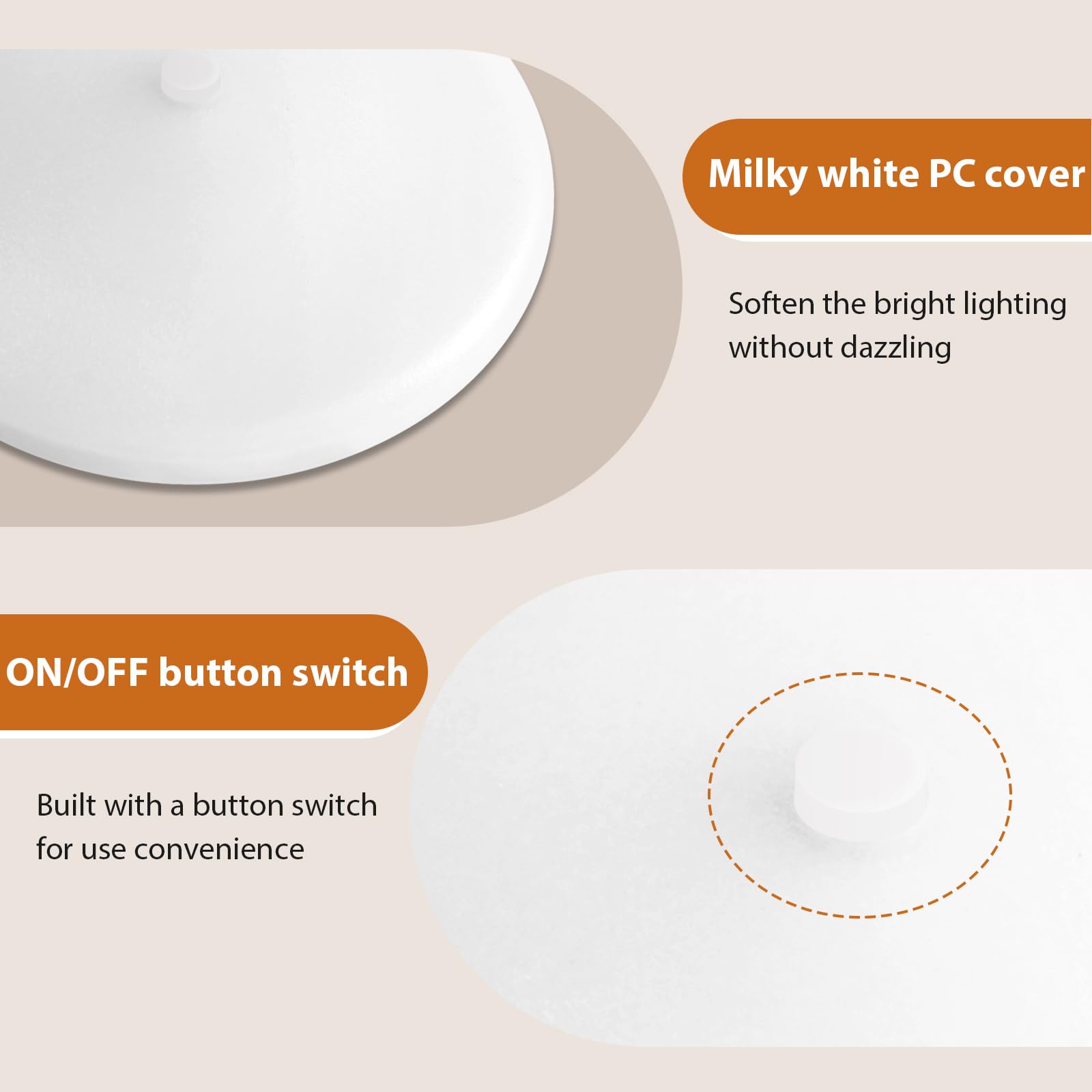 Dream Lighting RV Interior LED Dome Ceiling Light, 12V, 3.5inch, Aluminum, 4000K White, Pack of 4, Model 0016273-C4