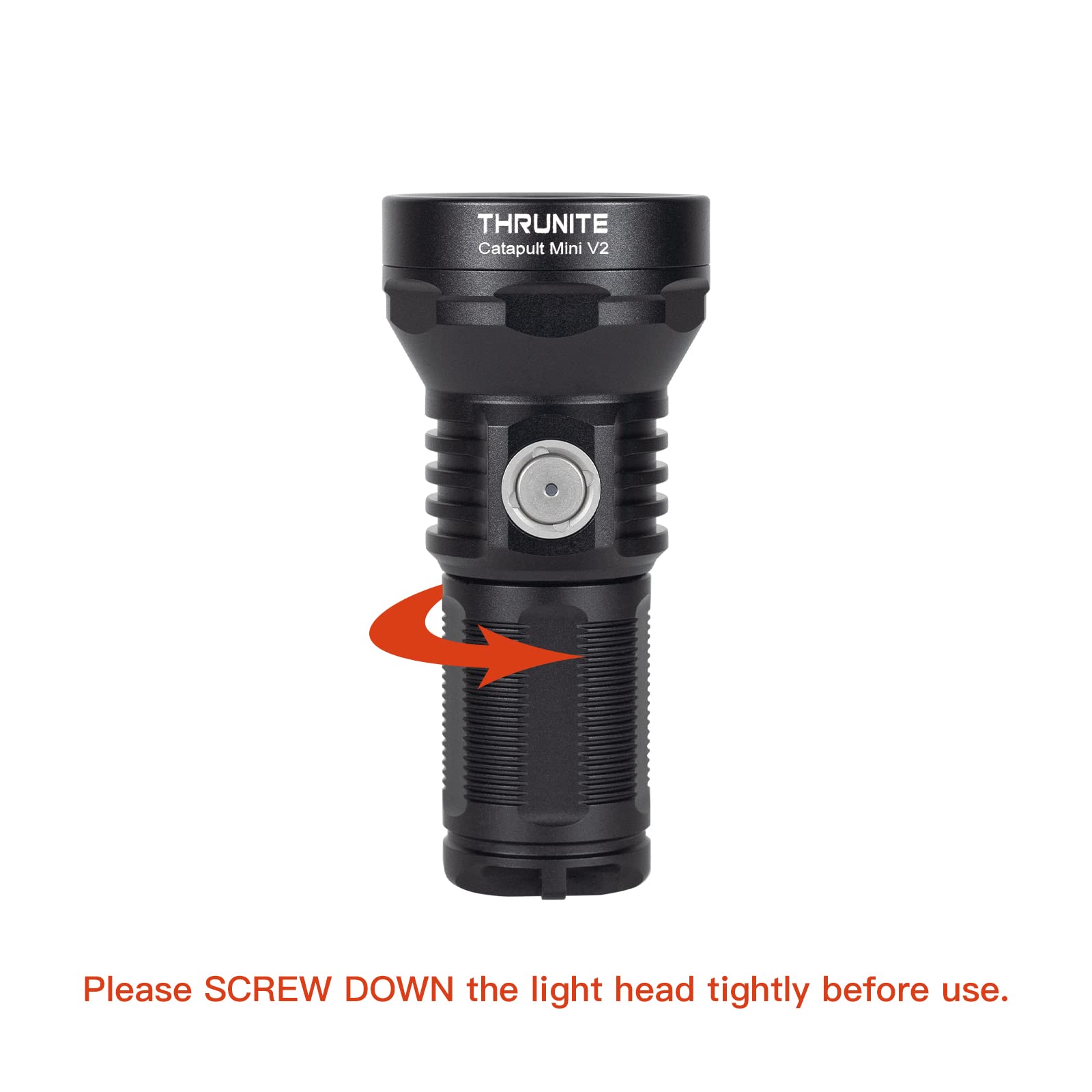 Thrunite Catapult Mini V2 Led Searchlight, 515 Meters Long Throw, High 1108 Lumens Rechargeable Flashlight For Law Enforcement,