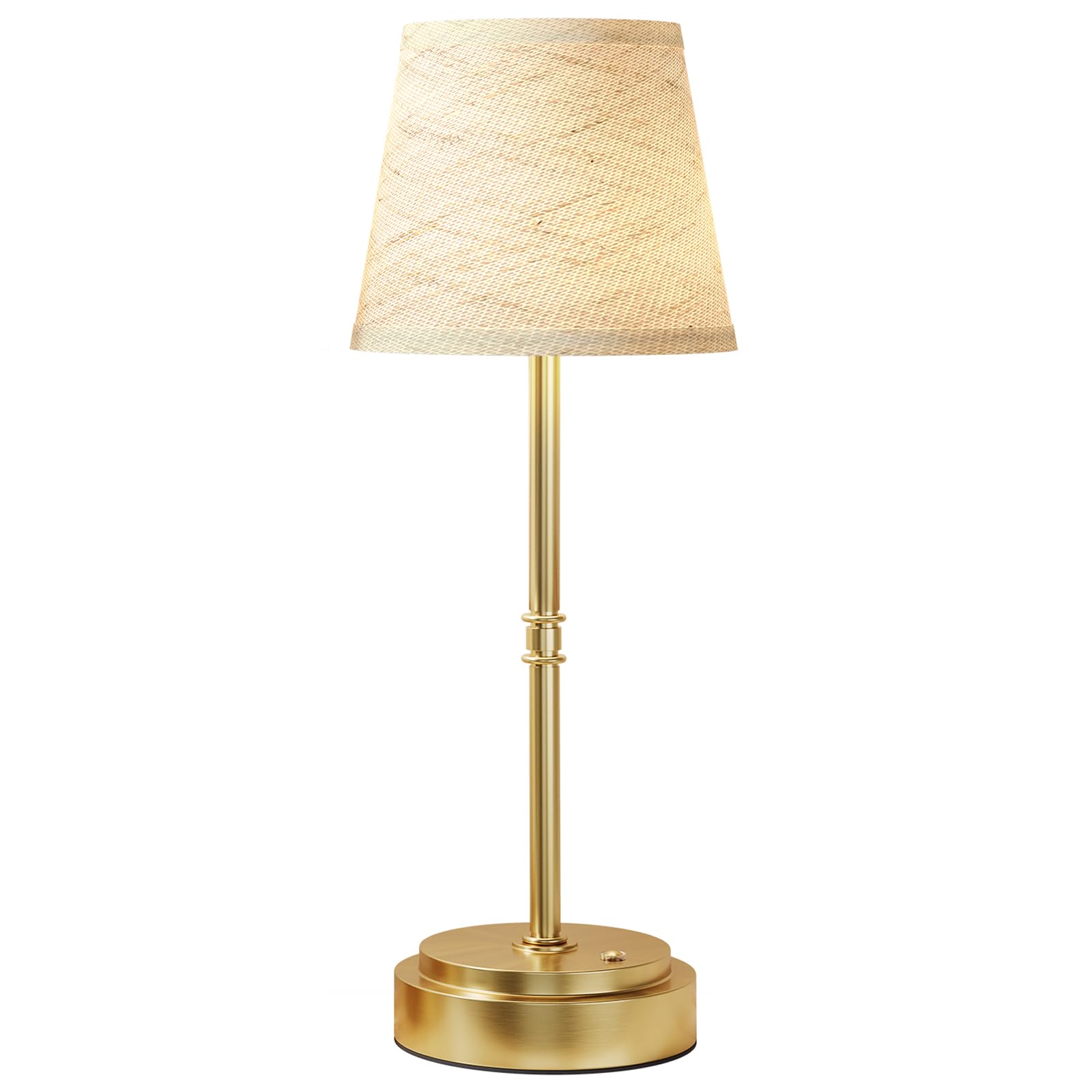 Litluzecozy Cordless Table Lamp - 7500mAh Longest Lasting Battery Operated Lamp  1 Pack Antique Brass Aesthetic Cozy Rechargeable Desk Lamp for Kitchen Counter  Dining Room & Restaurant Centerpiece