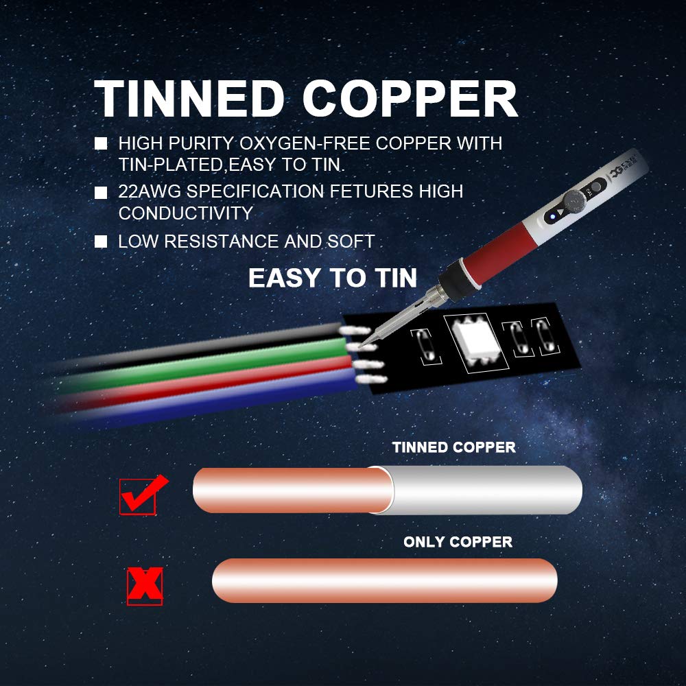 Carlits 66Ft Extension Cable Rgb Wire Line Cord 22Awg 4Pin 22 Gauge 20M Connector Kit Conductor For Rgb Led Strip 5050 3528