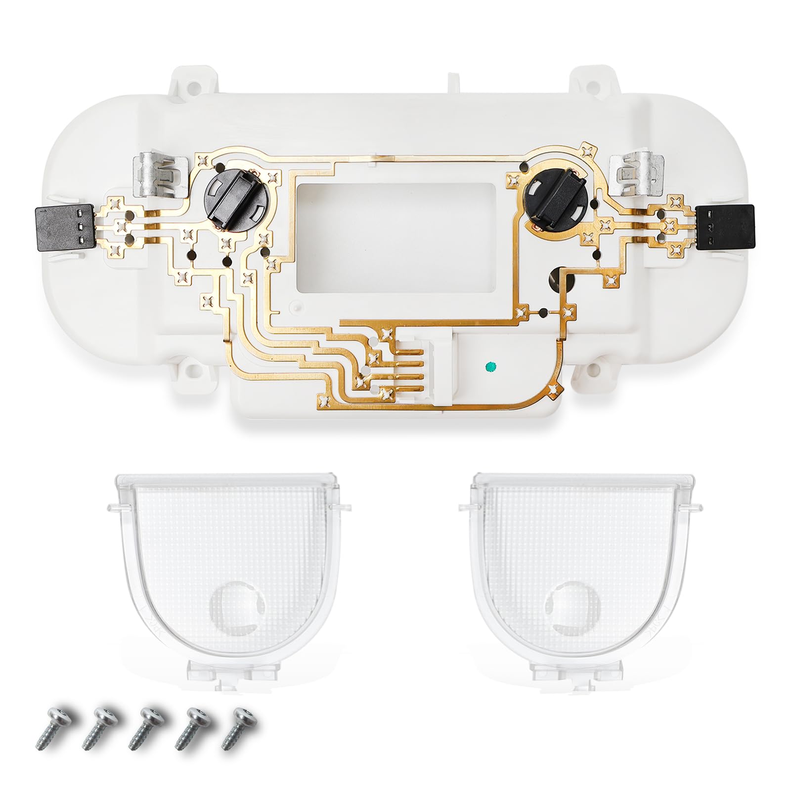 Front Overhead Console Circuit Board Assy Fit for Ford F150 F250 F350 Lincoln Mark LT 2004-2010 Cab Interior Ceiling Dome Headliner Map light Lamp Roof Reading Light Repair Kit Replace# VM2396 829182
