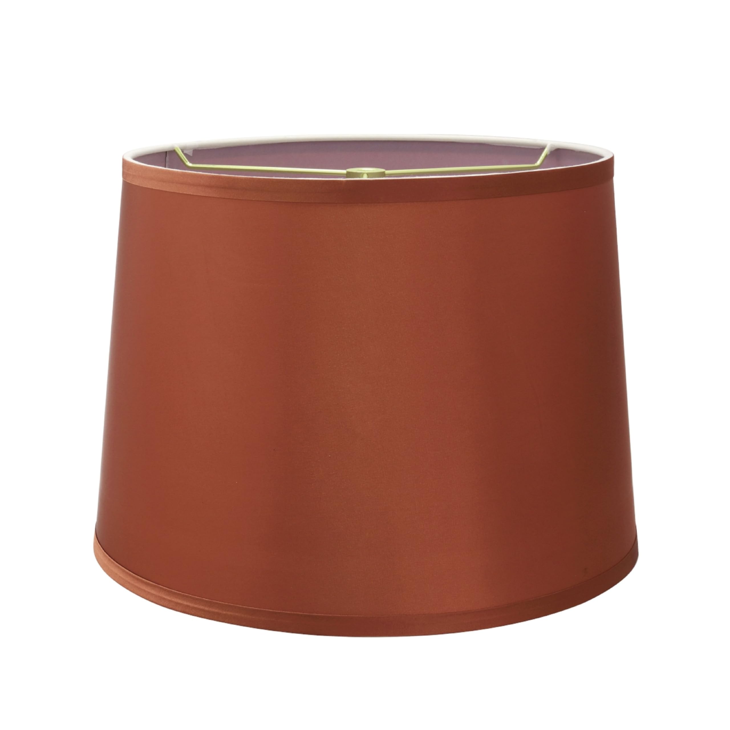 Aspen Creative 32307A, Transitional Hardback Empire Shaped Spider Construction Lamp Shade in Burnt Orange, 14&quot; wide (12&quot; x 14&quot; x 10&quot;)