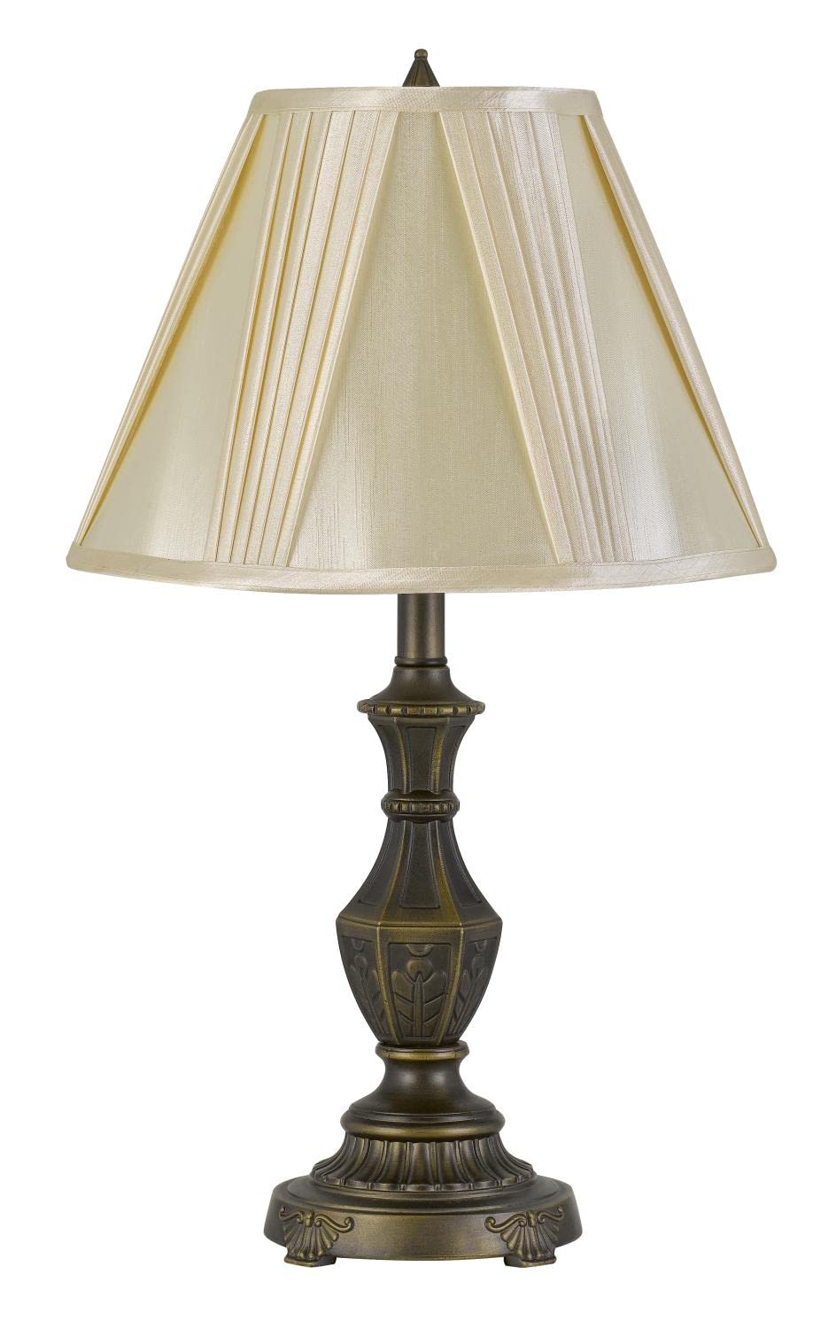 Cal Lighting BO-2951TB Transitional One Light Table Lamp from Cory Collection in Brass - Antique Finish, 14.50 inches