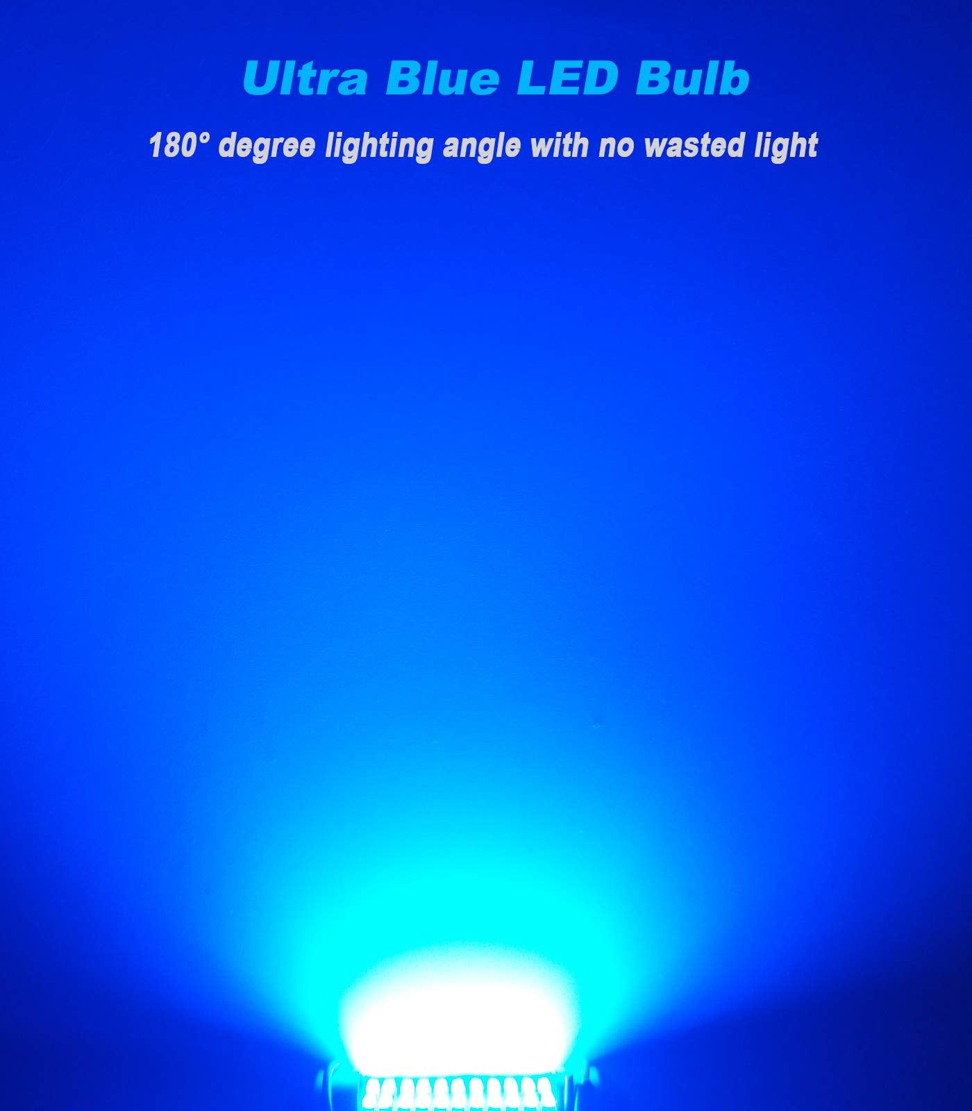 Serundo Auto 578 LED Festoon Bulb, 41mm 42mm, 22 SMD 3014, Pack of 4, Blue Color