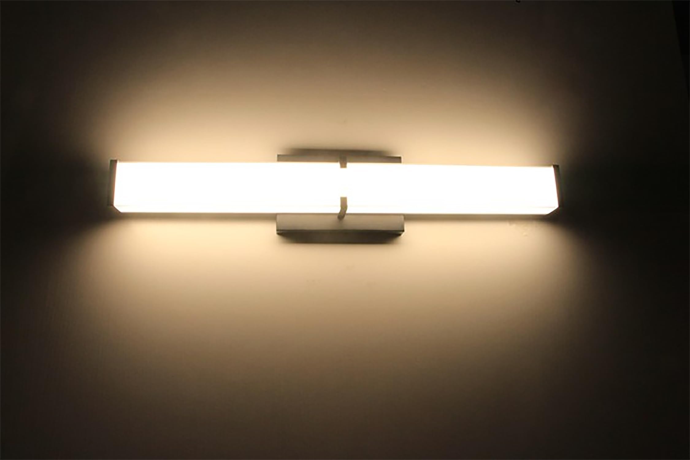 Novelux 24.8Inch 2500Lm Bathroom Light Fixtures 5Cct Optional  Black Modern Led Vanity Lights Clear Shade  Dimmable Bathroom Lighting Fixtures Over Mirror - Etl Listed