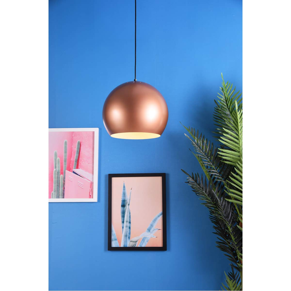 Living District Kasey 1 Light Honey Gold Pendant