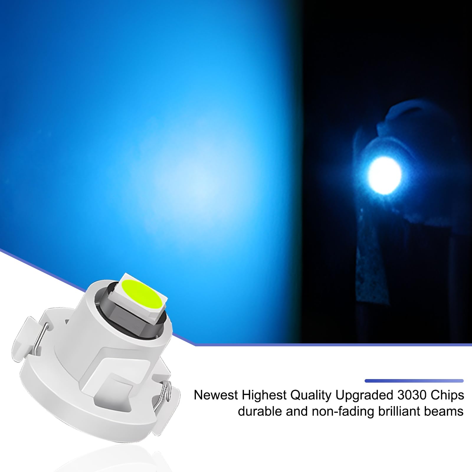 awlbed Car T4.2 LED Desk Lamp, 12V IP65 Waterproof, 10 PCS, Ice Blue, Model AWLYBD3001BE-10PCS