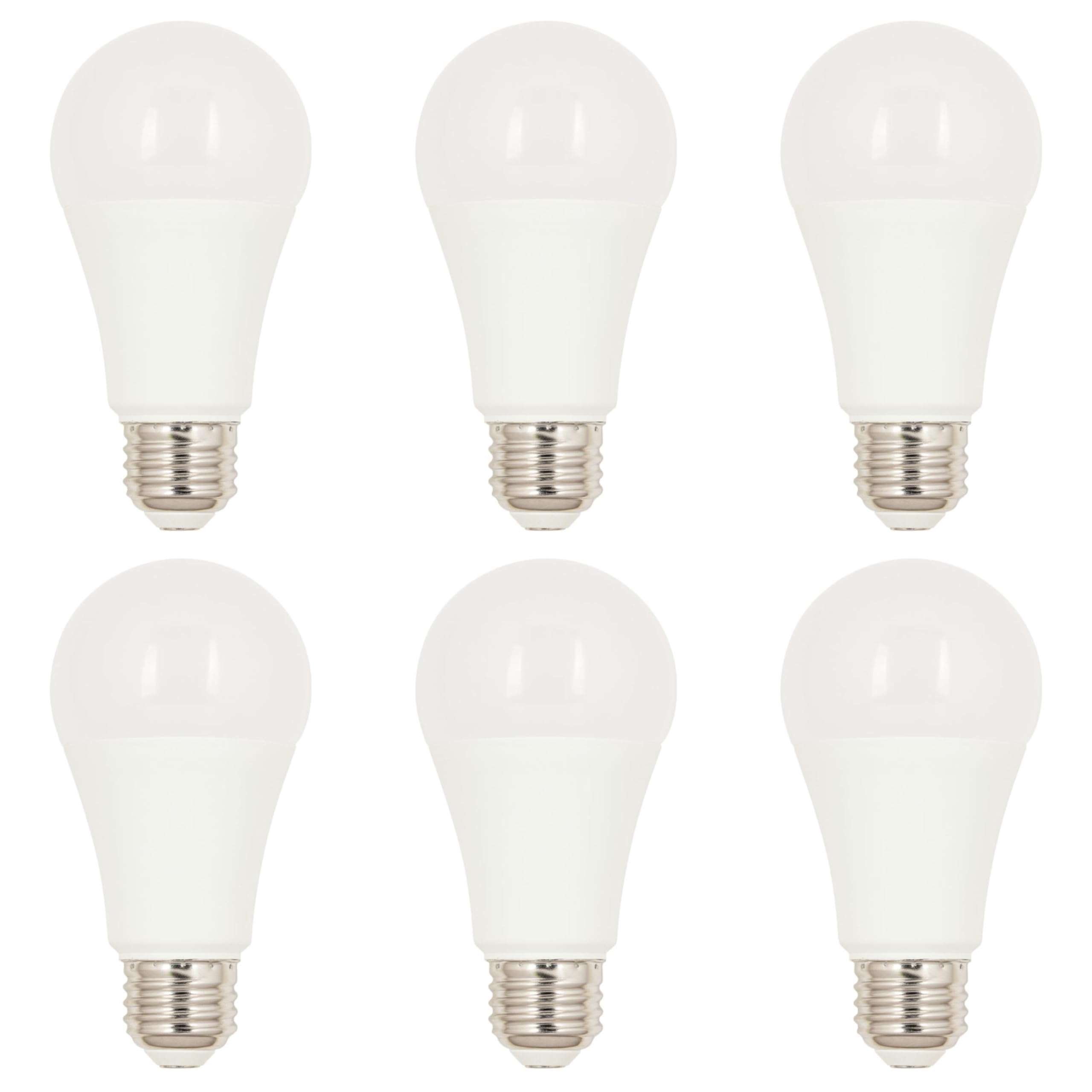 Westinghouse 5308020 15 Watt (100 Watt Equivalent) A19 Cool White Led Light Bulb, Medium Base, 6 Pack