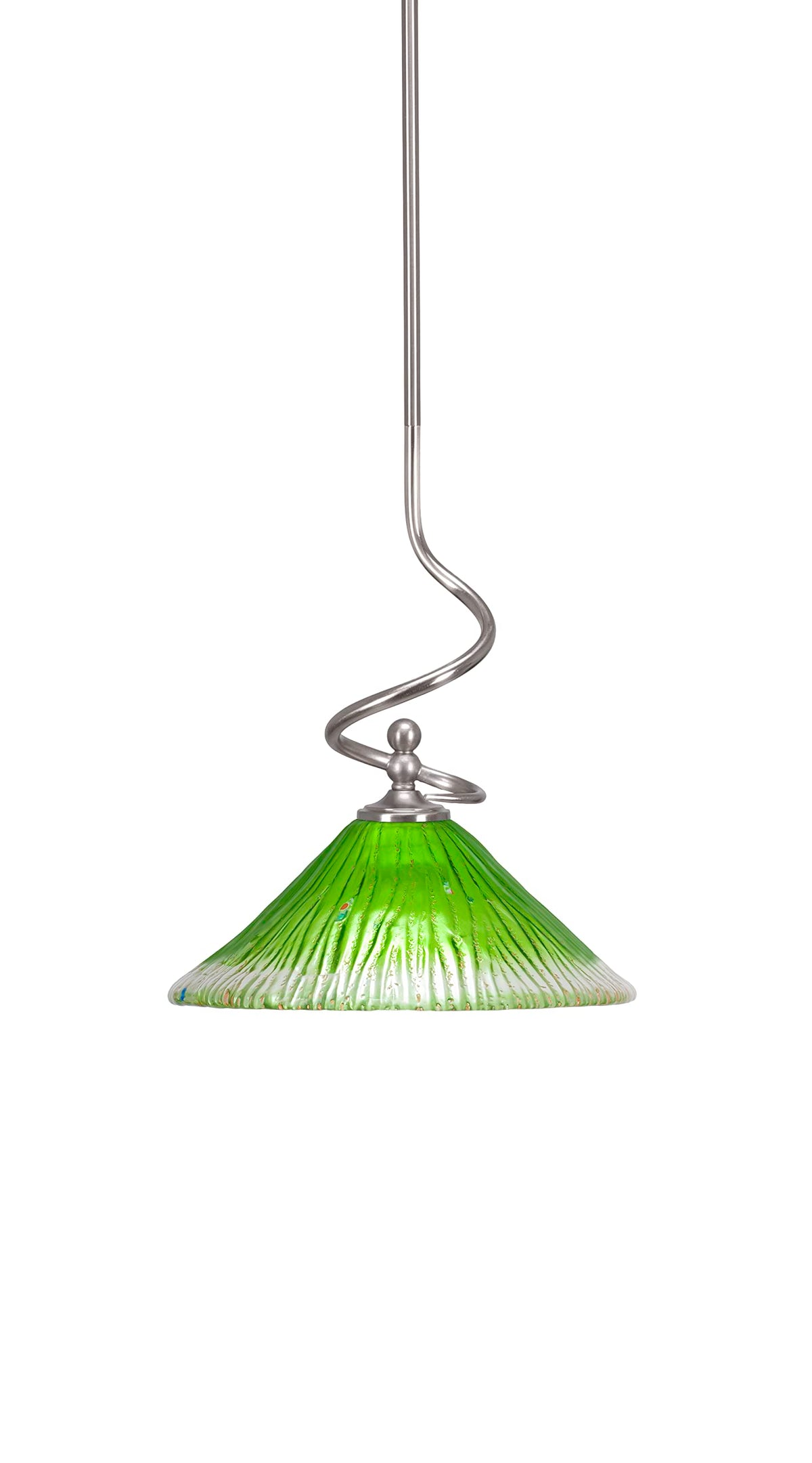 Capri 1 Light Mini Pendant in Brushed Nickel (901-BN-437)