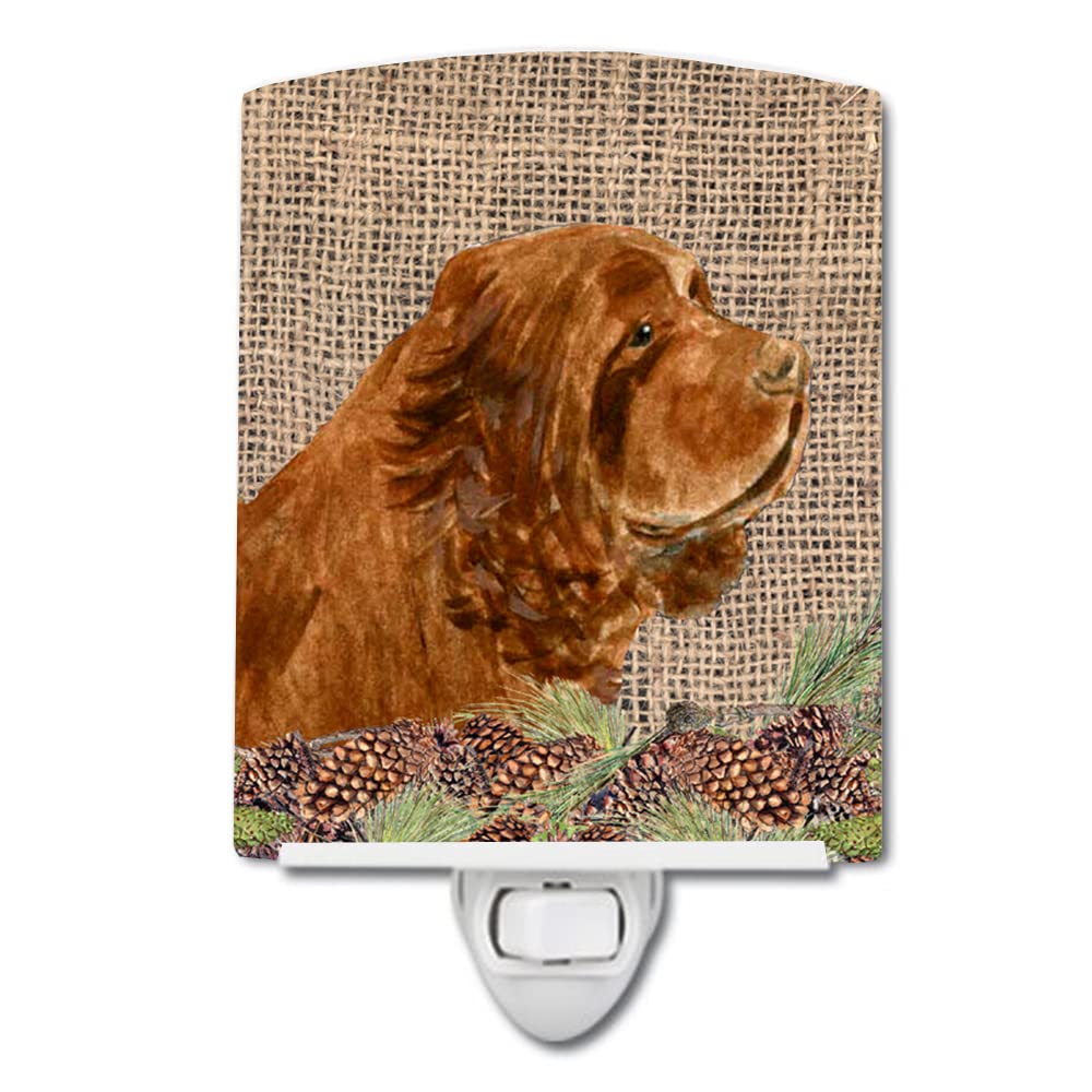 Carolines Treasures Ceramic Night Light Sus  Spaniel Model SS4099CNL 6x4x3in Multicolor Ideal for Bedroom Bathroom Nursery Kitchen