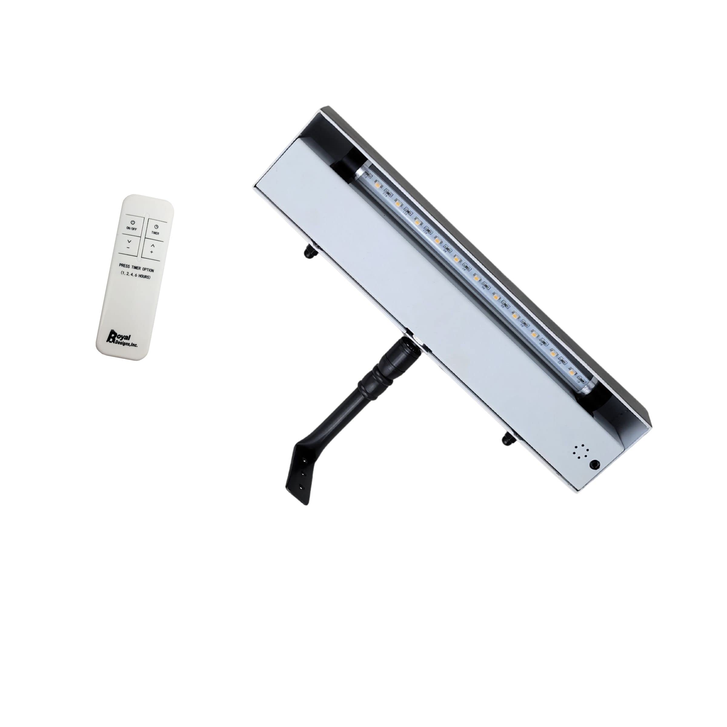 Royal Designs, Inc. Cordless Remote Control Led Picture Light, Dimmable With Timer Function, Oil Rubbed Bronze, 8.75 Inches, 2 P