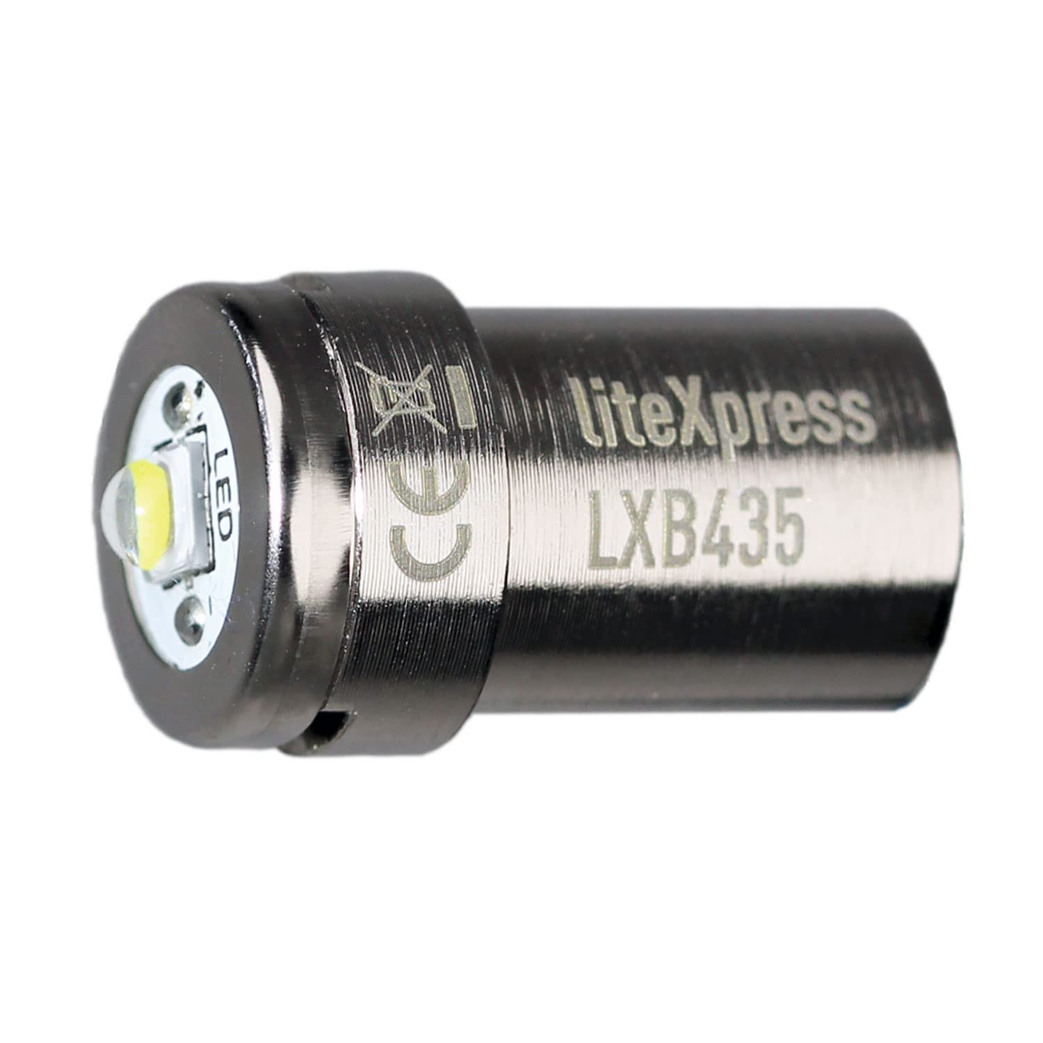 LiteXpress LXB435 LED Upgrade Module, 435 Lumens, Small, Aluminum, Silver for Maglite S2D015/016, S2C015/016 (Not for 3