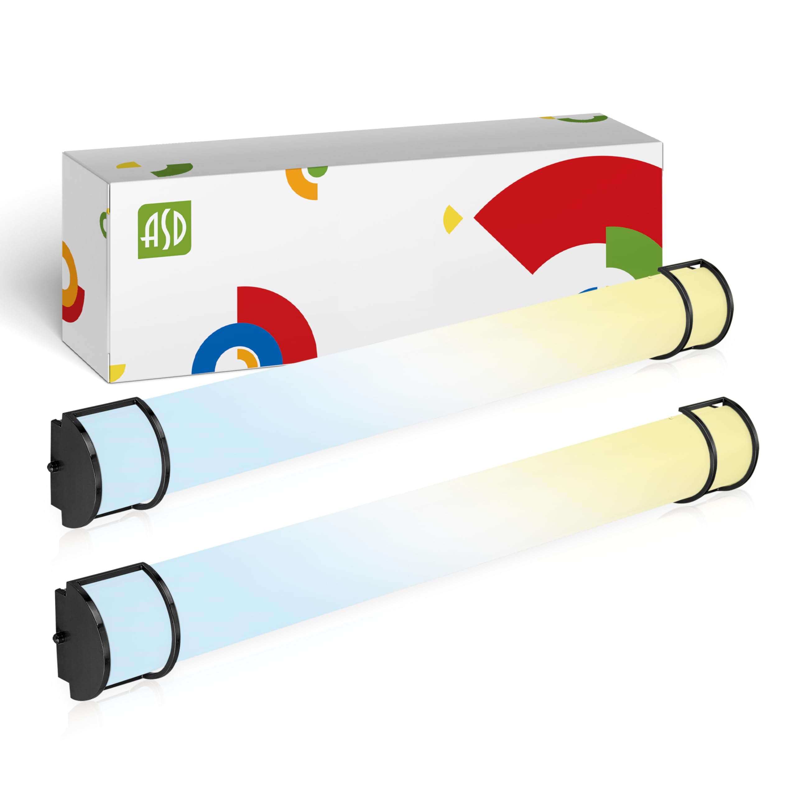 Asd Led 48 Inch Flush Mount Vanity Lighting Fixture | 35W 3200Lm 3000K-5000K 120V | 3Cct, Dimmable, Energy Star, Etl Listed | Ba