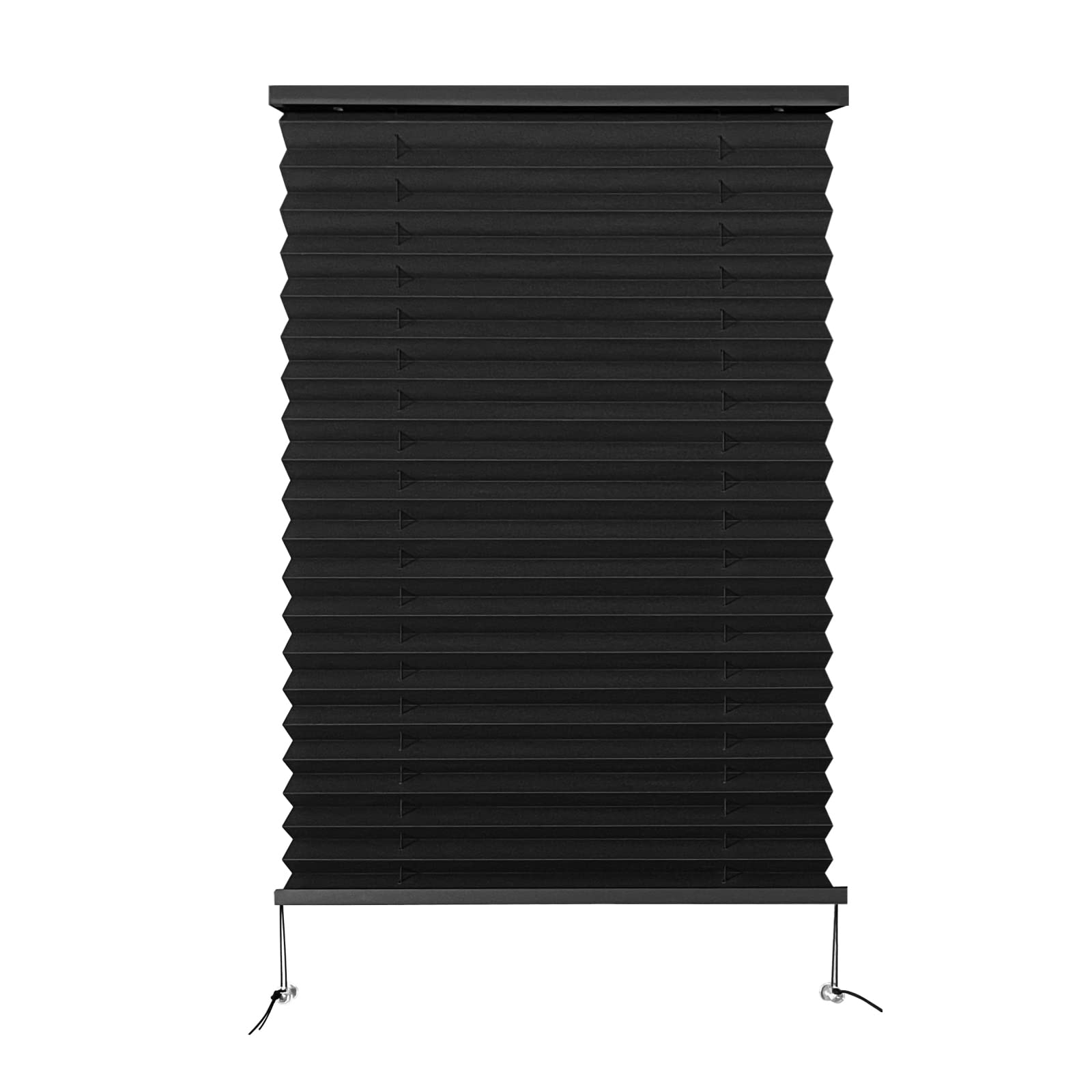 Dulepax Rv Blinds,Rv Pleated Shades,Rv Blinds Pleated Shades, 17'' W X 24'' L Black Rv Window Shades,Camper Blinds,Rv Window Bli