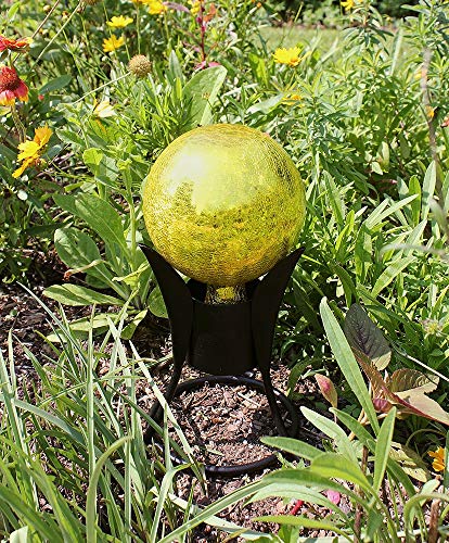 ACHLA DESIGNS Gazing Globe Ball, 6-Inch, Glass, Lemon Drop, Model G6-Y-C