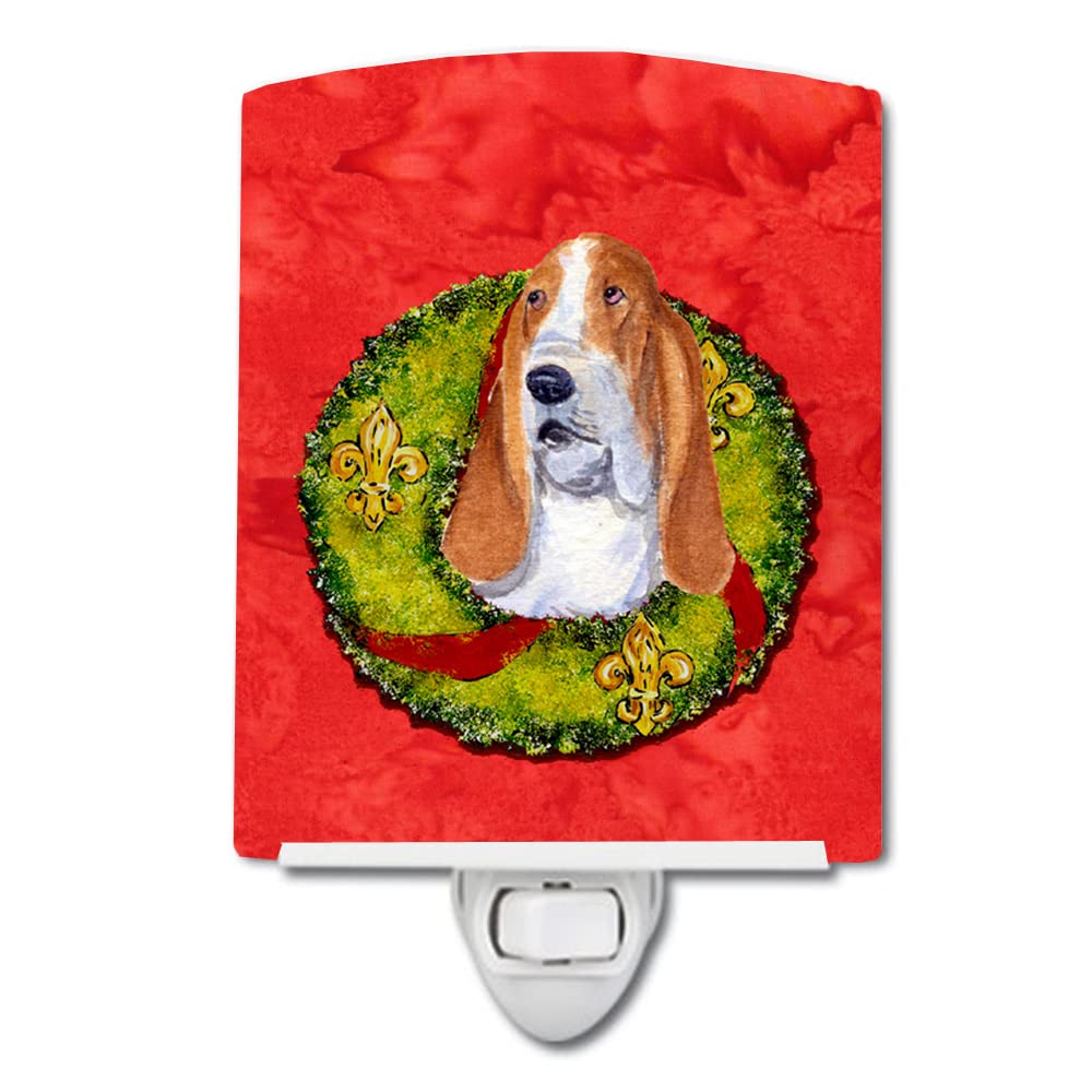 Carolines Treasures Ceramic Night Light Basset Hound 6x4x3in Model SS4215CNL Multicolor Ideal for Bedroom Bathroom Nursery Kitchen
