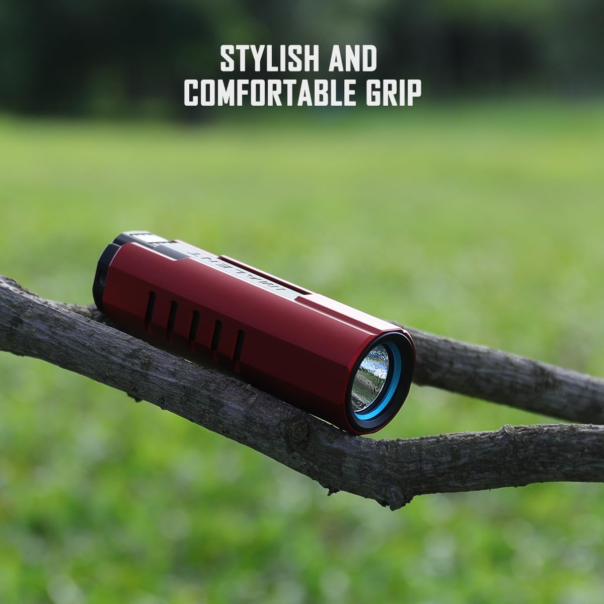 IMALENT LD70 EDC Flashlight, 4000 Lumens, Rechargeable, Aluminum, Red