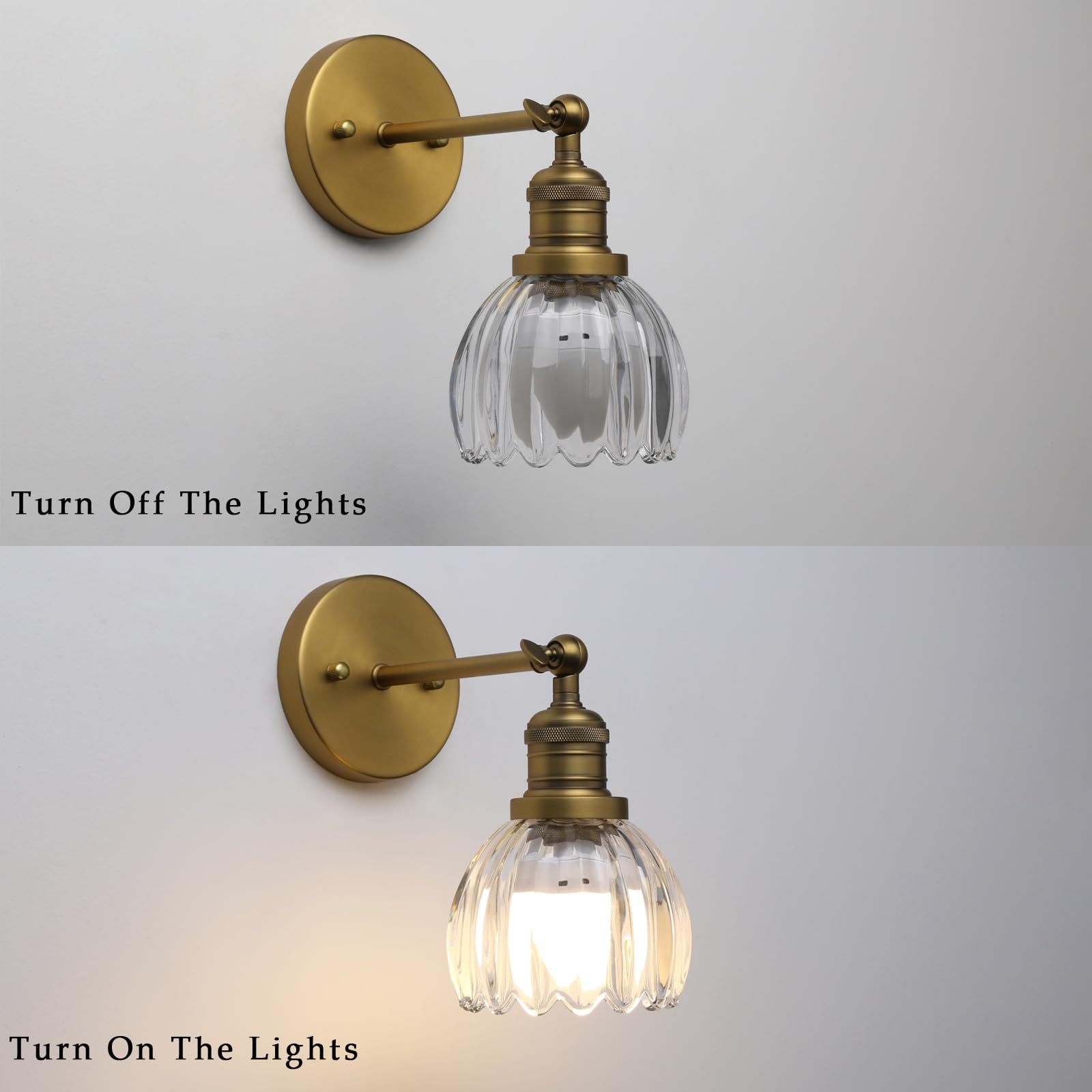 Phansthy Vintage Wall Sconce, USB Rechargeable, 12 RGB Remote, Metal, Antique, Model FZUS335-D