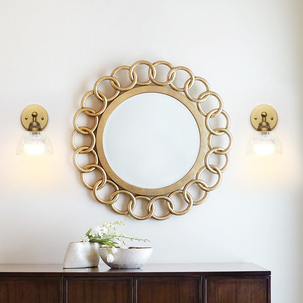 Phansthy Rechargeable Wall Sconce with Remote Control, Vintage Dimmable Indoor Light, Antique Finish, Model FZUS334-D