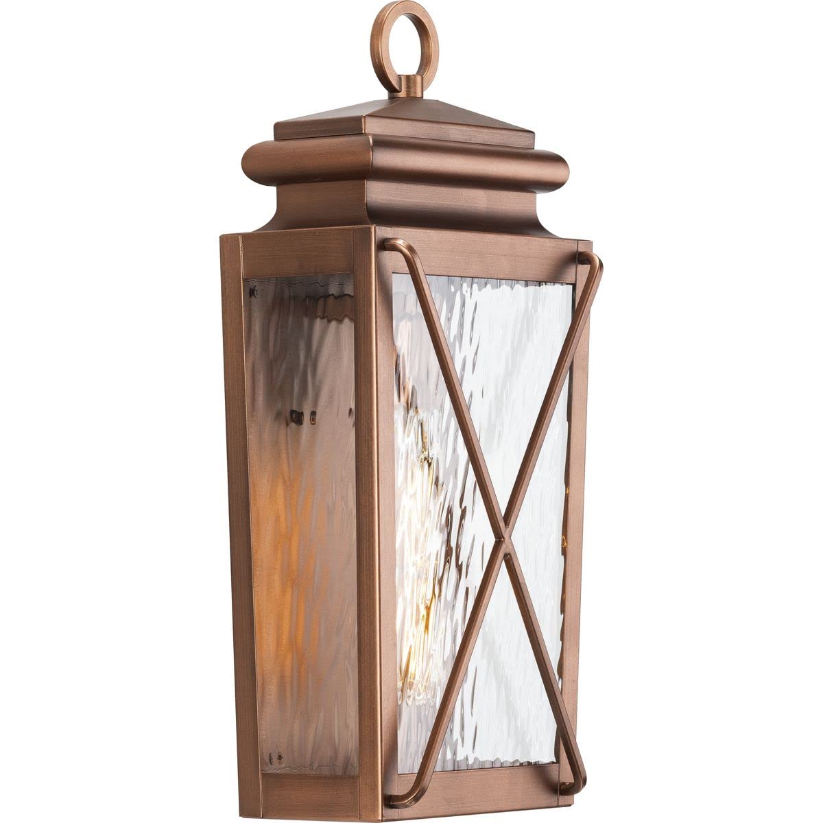 Progress Lighting P560261-169 Wall Lantern, Antique Copper, Alloy Steel, 17.88inx8.00inx5.75in
