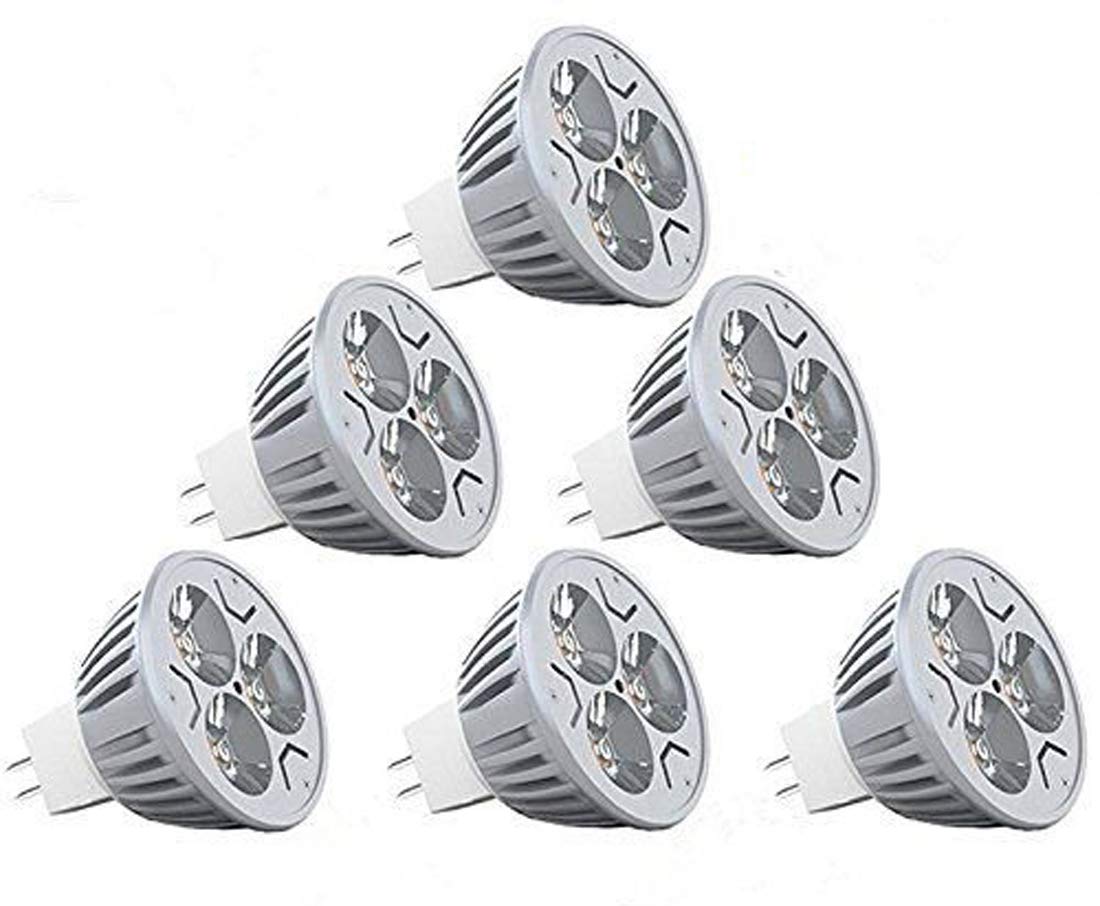 CTKcom MR16 LED Bulb 3W 2700K Warm White 6 Pack 35W Halogen Equivalent 300 Lumens