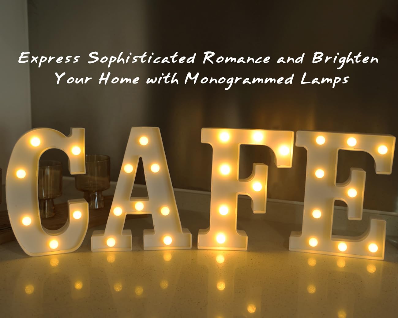 IFDGCTK LED Light Up Letter C, Decorative Battery Powered Marquee Light, Warm Light, Plastic Home Decor for Party and Night Light