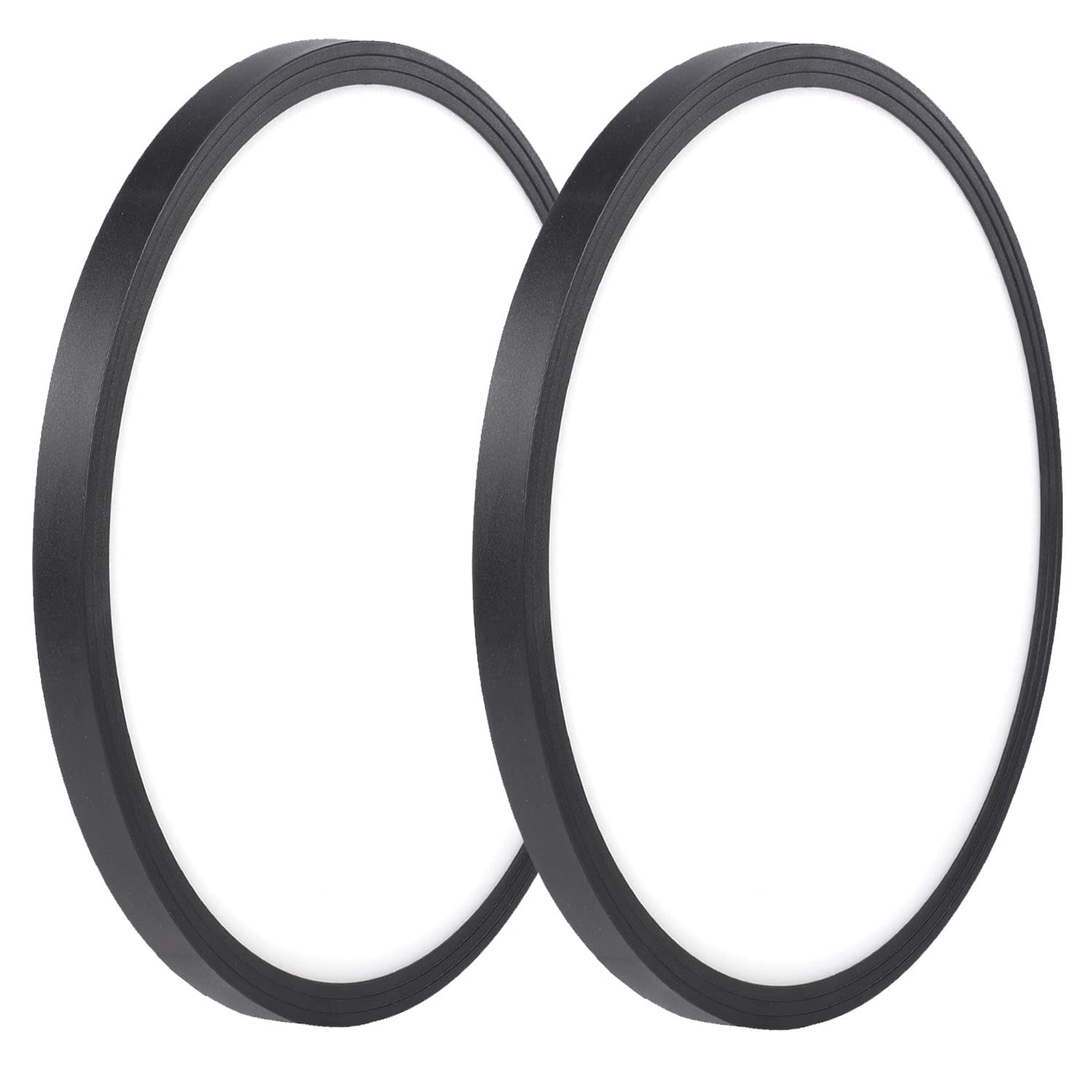 Superyofo LED Ceiling Light Fixture, 24W Slim Round, 9 Inch, Black, 6000K Daylight, 250W Equivalent, 2 Pack