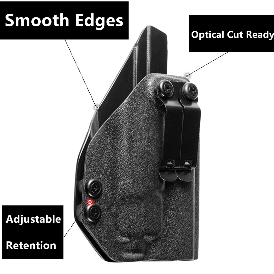 Yankai Kydex IWB Holster for PSA Dagger Compact with TLR-7A, Metal, Optics Cut, Concealed Carry, 500 Lumen Tactical Light