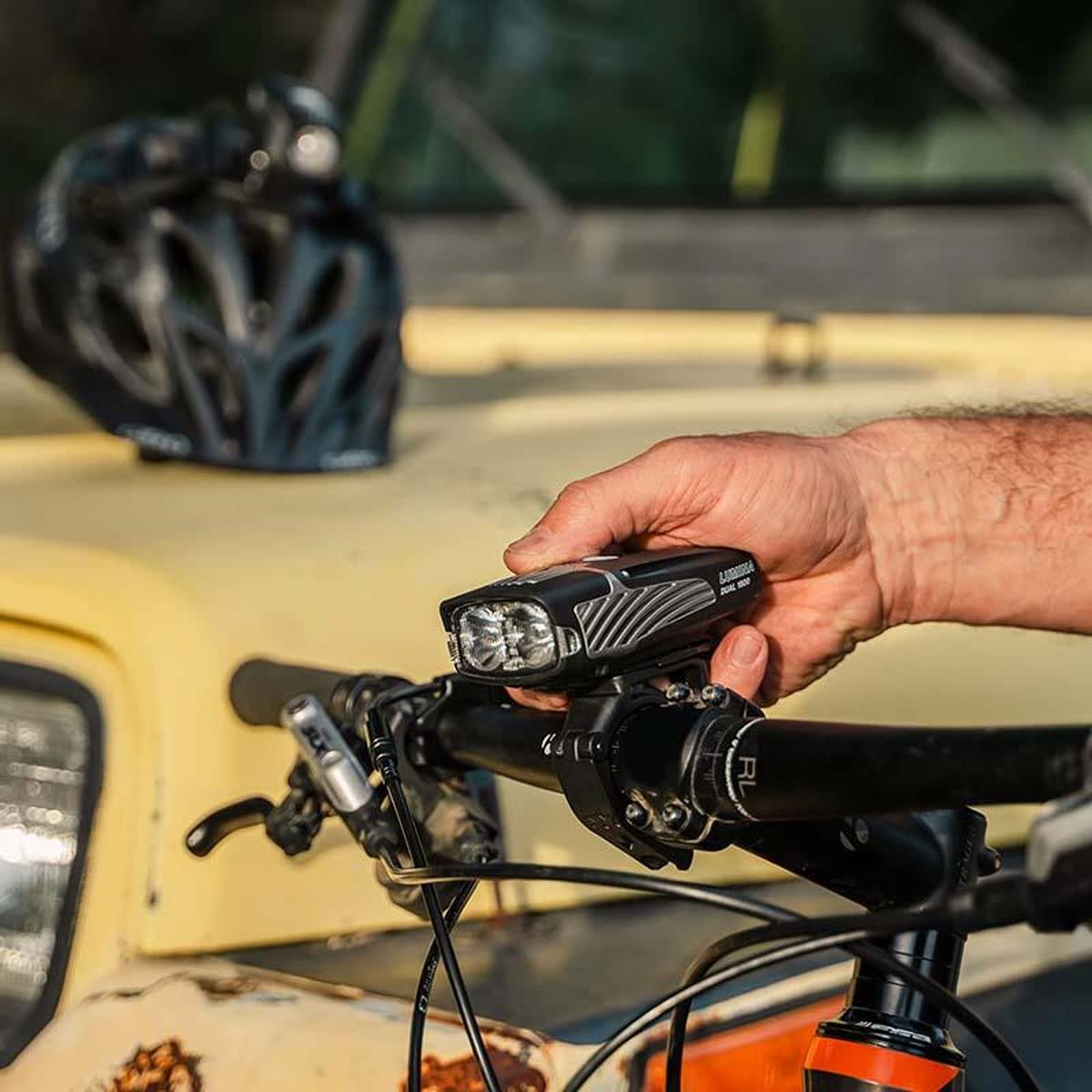 NiteRider Lumina Dual 1800 LED Bike Light - Rechargeable, Water Resistant, Black, One Size, Model 6787