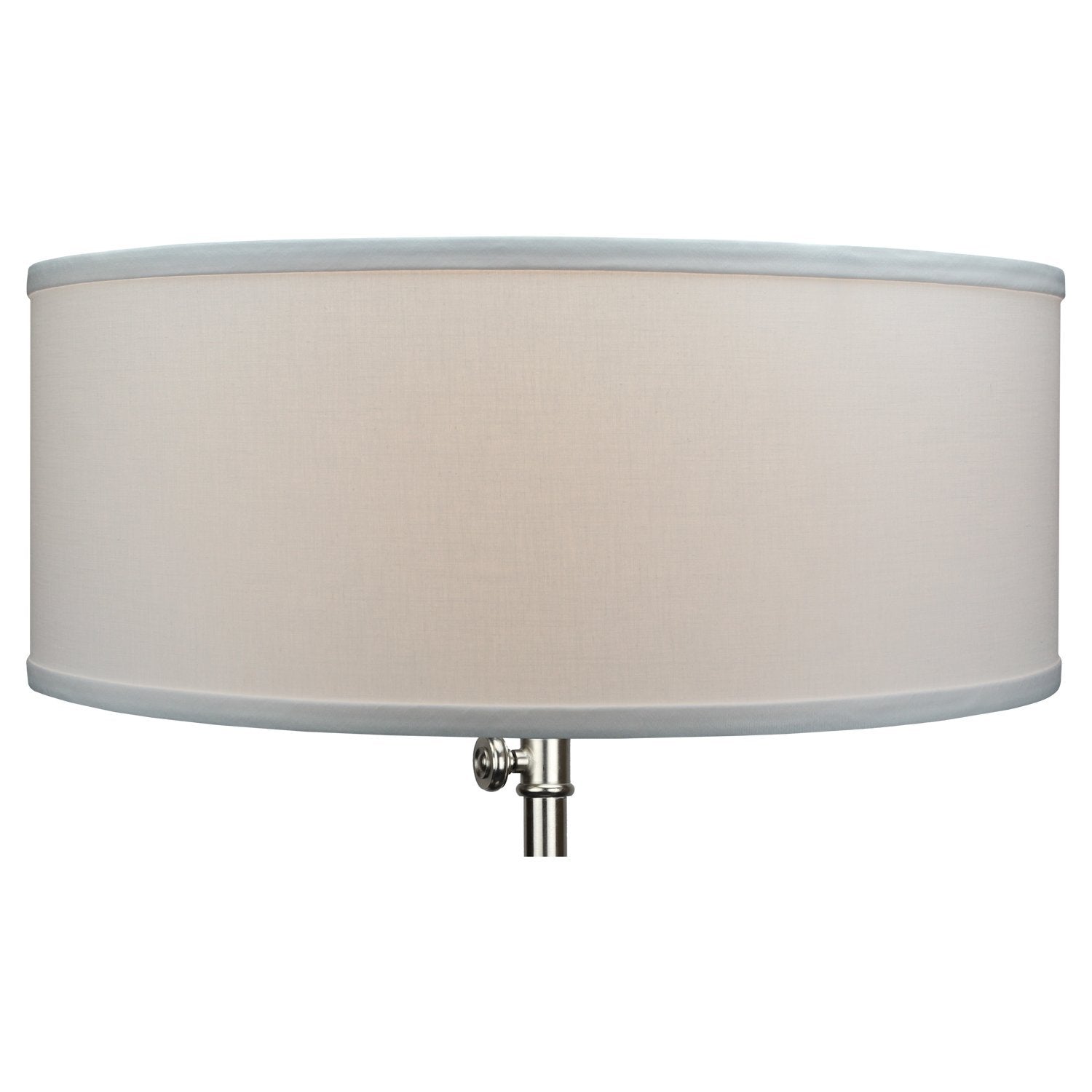 Fenchelshades.Com 18&quot; Top Diameter X 18&quot; Bottom Diameter 7&quot; Height Cylinder Drum Lampshade Usa Made (White)