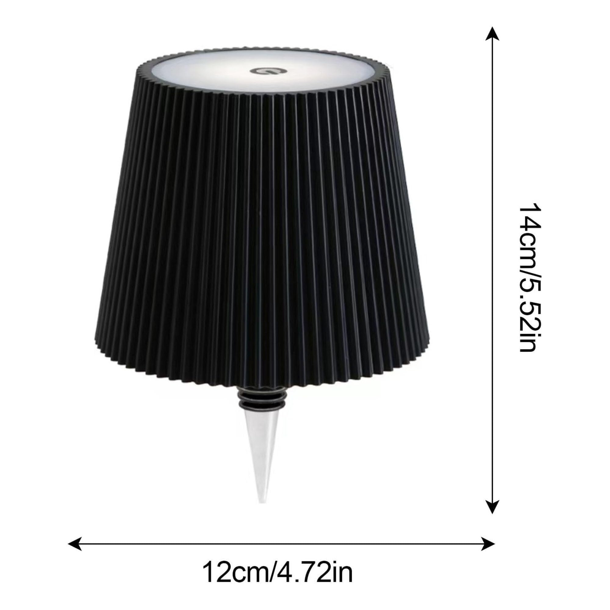 Aimars Wireless Bottle Lamp,Led Wine Bottle Light Rechargeable Bottle Lights,Stepless Dimming Table Lamp With 3 Color Temperatures For Bedrooms/Restaurants/Bars/Outdoor Dining (Black Stripe-2 Packs)