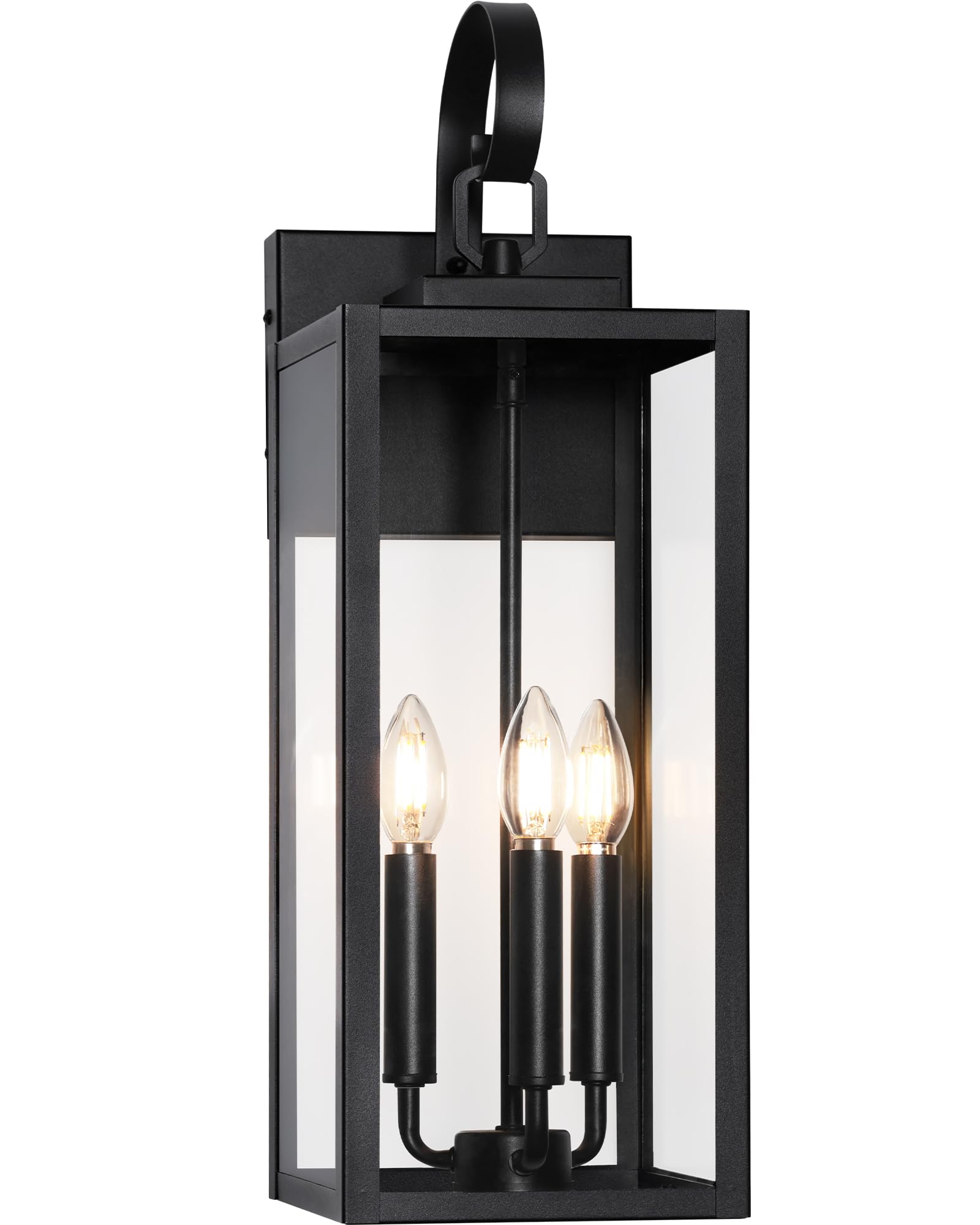 Beslowe 23'' Outdoor Wall Light Fixture, 3-Light Extra Large Exterior Lighting Fixture Wall Mount, Waterproof Porch Light Outdoo