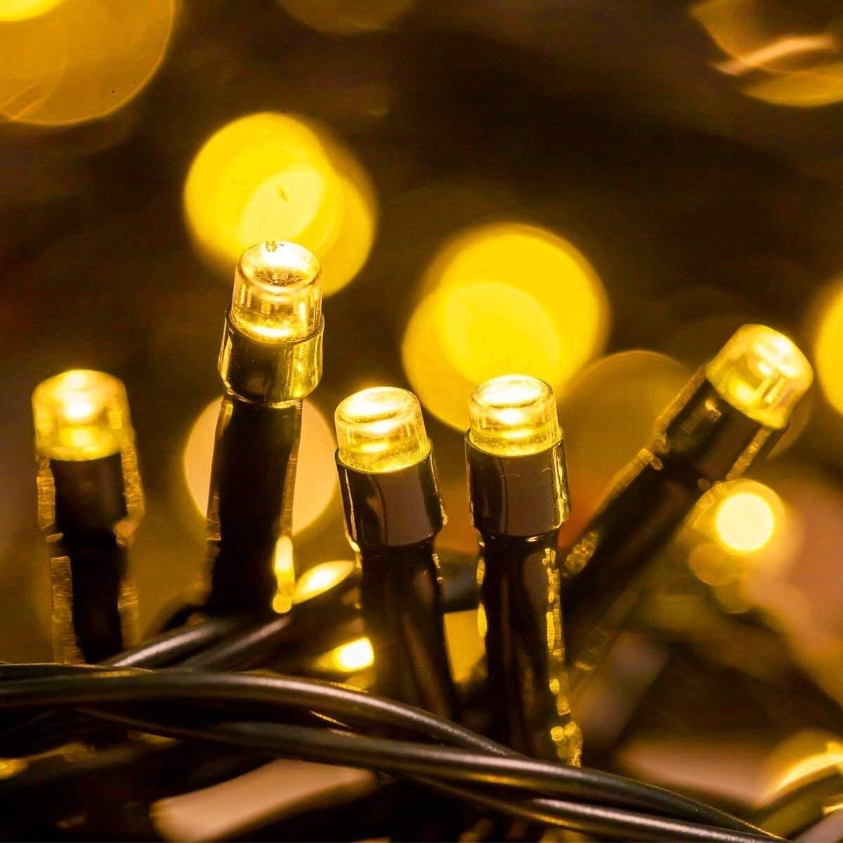 Fullbell 2 Pack String Lights Ramadan Decorations For Home Black String Lights 33Ft 100 Led Memory Controller, Extendable Ramada