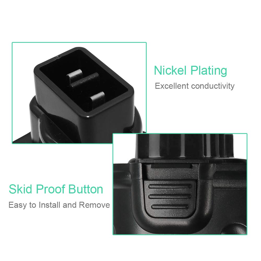 2 Pack 3.6Ah Ni-MH for Dewalt 12v Battery XRP DW9071 DW9072 DC9071 DE9037  DE9071 DE9072 DE9074 DE9075 Replacement for Dewalt 12 – Lightsdaddy