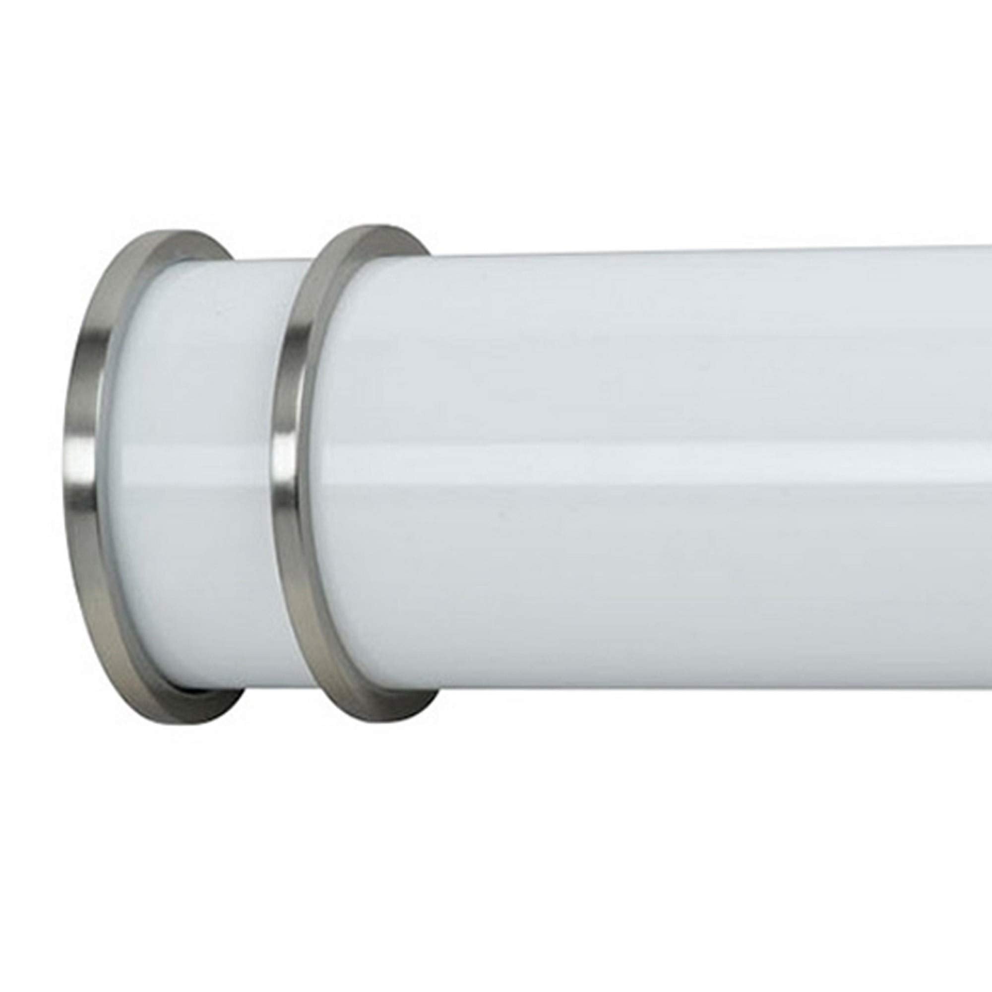 Benjara Pipe Design Metal Vanity Light With Hardwired Switch, Set Of 4, Small,White