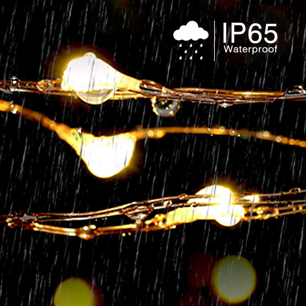 Moobibear Ultra Long LED String Lights, 500 LEDs Copper Wire, Warm White, 164ft Fairy Lights with Plug and Switch