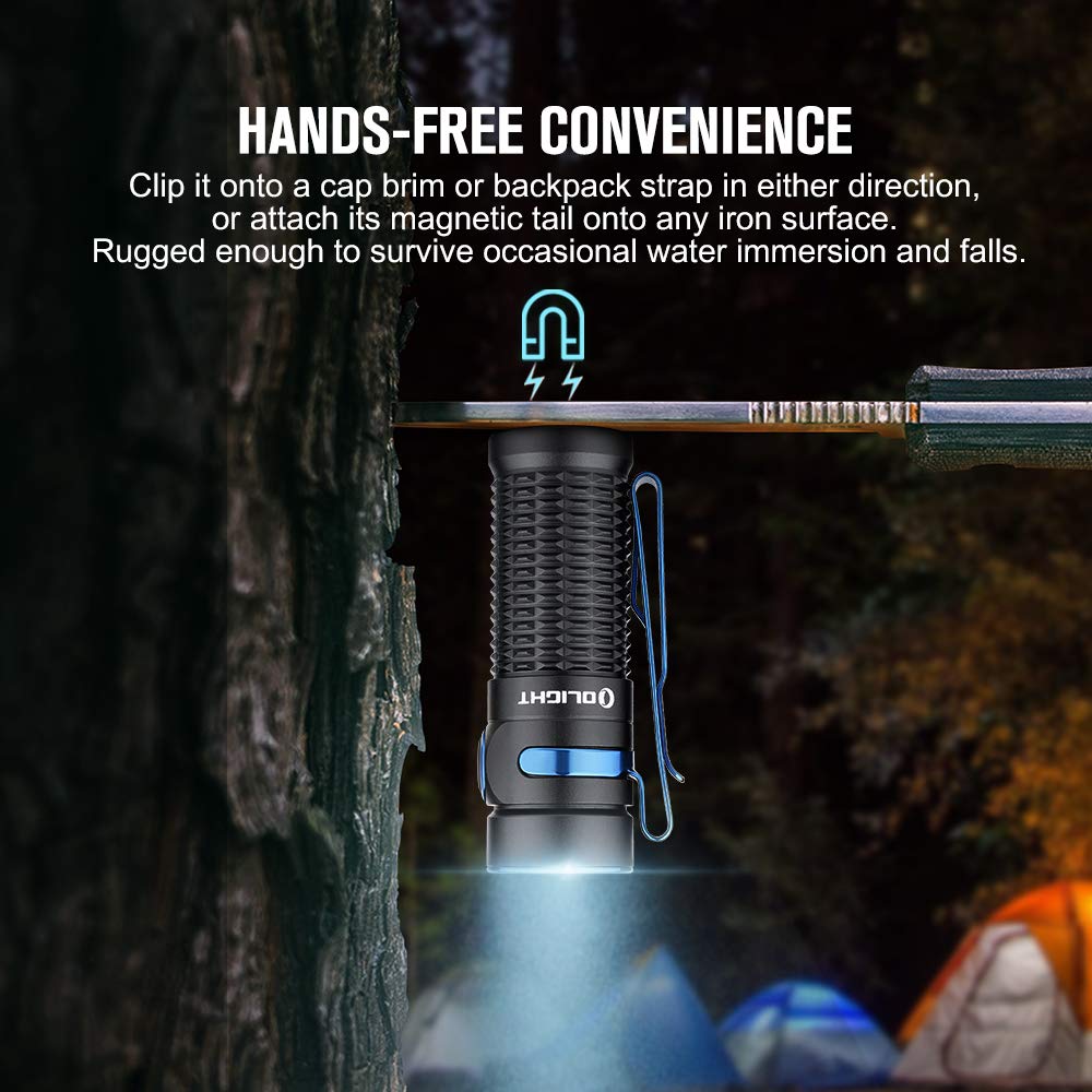 Olight Baton3 1200 Lumens Ultra-Compact Edc Flashlight, Powered By Rechargeable Battery For Household Search, Outdoor Camping, H