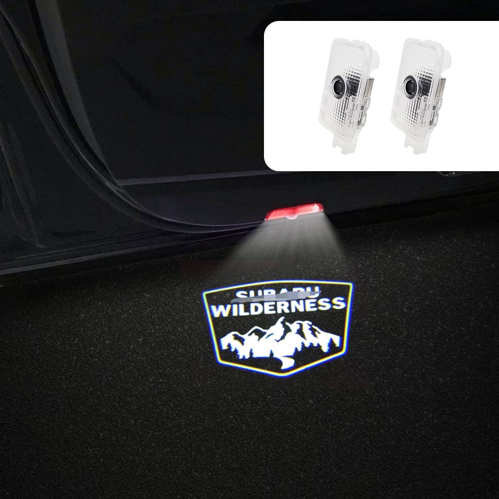 Led Car Door Logo Lights Courtesy Projector Laser Welcome Light Puddle Lamp 2 Pcs Compatible With Forester Outback Legacy Ascent
