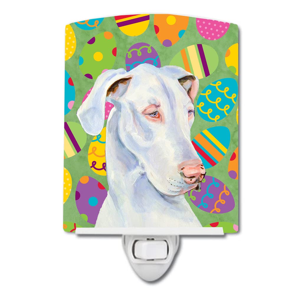 Carolines Treasures Great Dane Easter Eggtravaganza Ceramic Night Light, UL-Certified, 6x4x3 inches, Multicolor, Model LH9401CNL