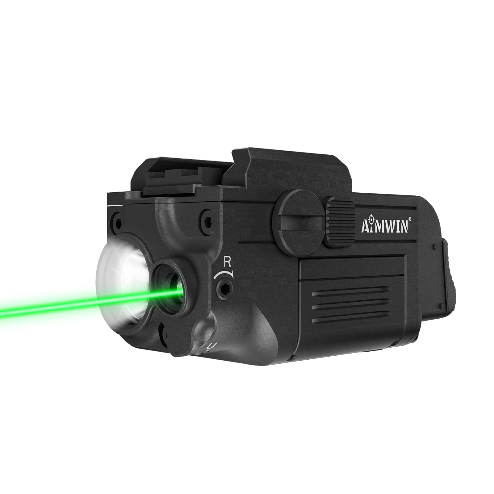 AIMWIN WL10 GL Tactical Light Combo 900 Lumens Weapon Light with Green Beam Magnetic Rechargeable Compatible with GL Rail / 1913
