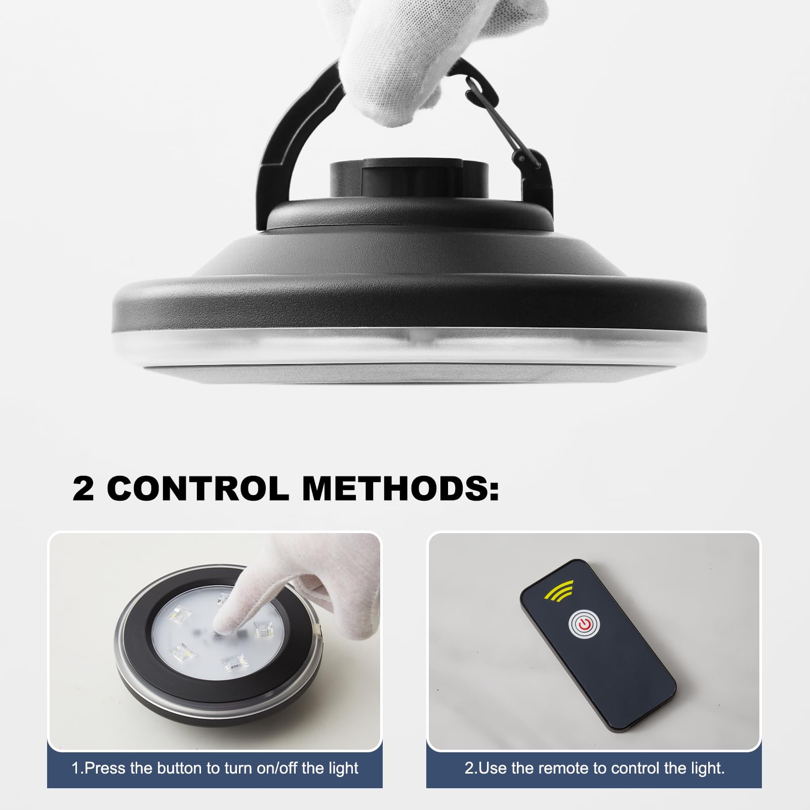 Rechargeable Patio Umbrella Lights with Remote Control, Battery Operated Cantilever Umbrella Light with 3 Brightness, Outdoor LE