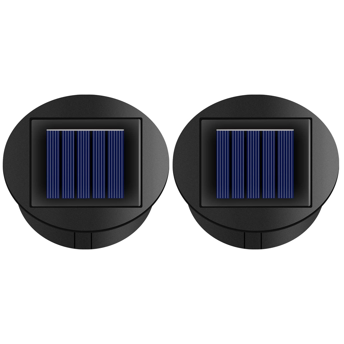 Znycye 2 Pack Solar Light Replacement Top(Top Size 3.15 Inch, Bottom Size 2.76 Inch)Waterproof Solar Light Replacement Kit For O