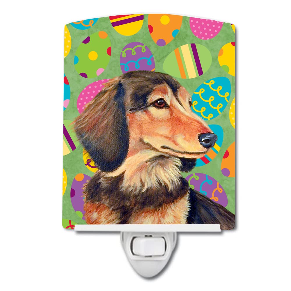 Carolines Treasures Ceramic Night Light, Dachshund #3, UL-Certified, 6x4x3 inches, Ideal for Bedroom, Bathroom, Nursery, Multicolor