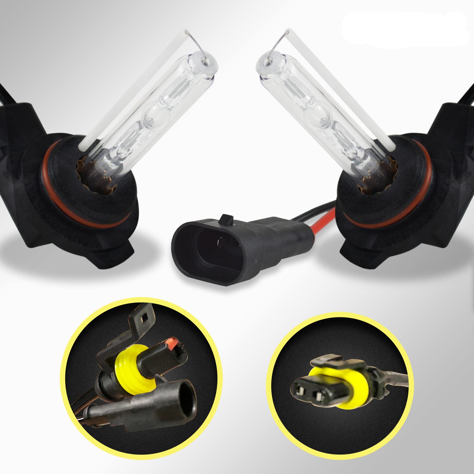 Innovited HID Xenon Bulbs 9012 Replacement (1 Pair) 6000K Diamond White