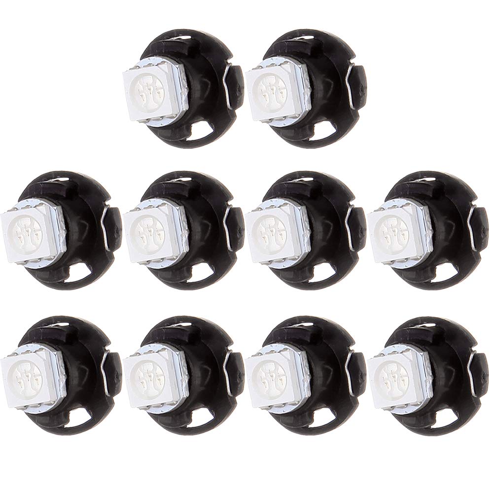 Cciyu T5/T4.7 12Mm Neo Wedge Led Light Bulbs Instruemnt Dash Light,10Pack