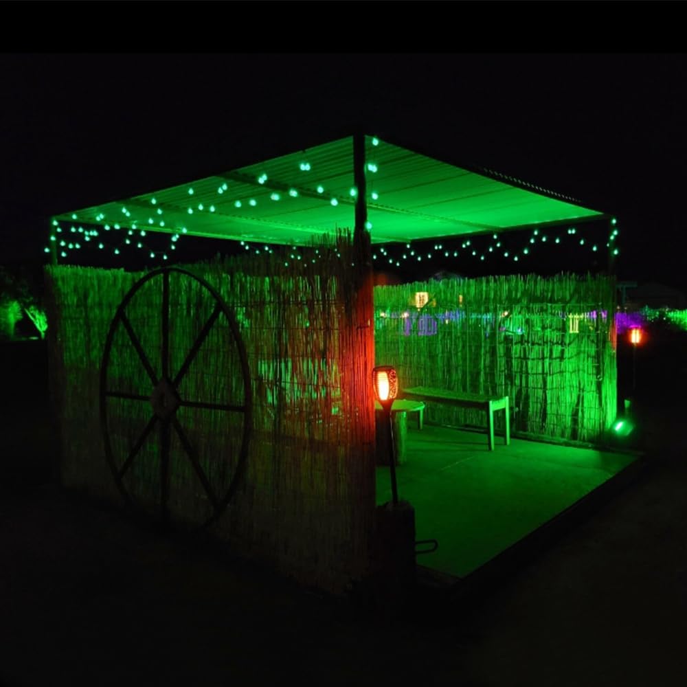 Solar String Lights Outdoor 120 Led 72 Ft Total, Crystal Globe Lights With 8 Lighting Modes, Waterproof Solar Powered Patio Lights For Garden Yard Porch Wedding Party Decor (Green)